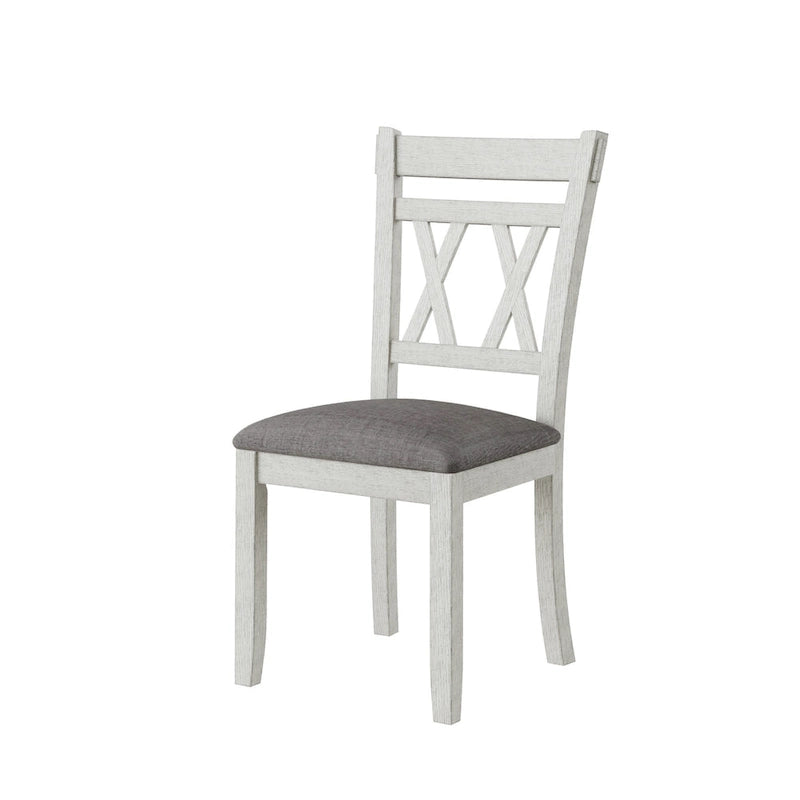 Chaises de salle à manger en bois massif, assises rembourrées en lin, ensembles de chaises de cuisine (2/4/6 chaises)