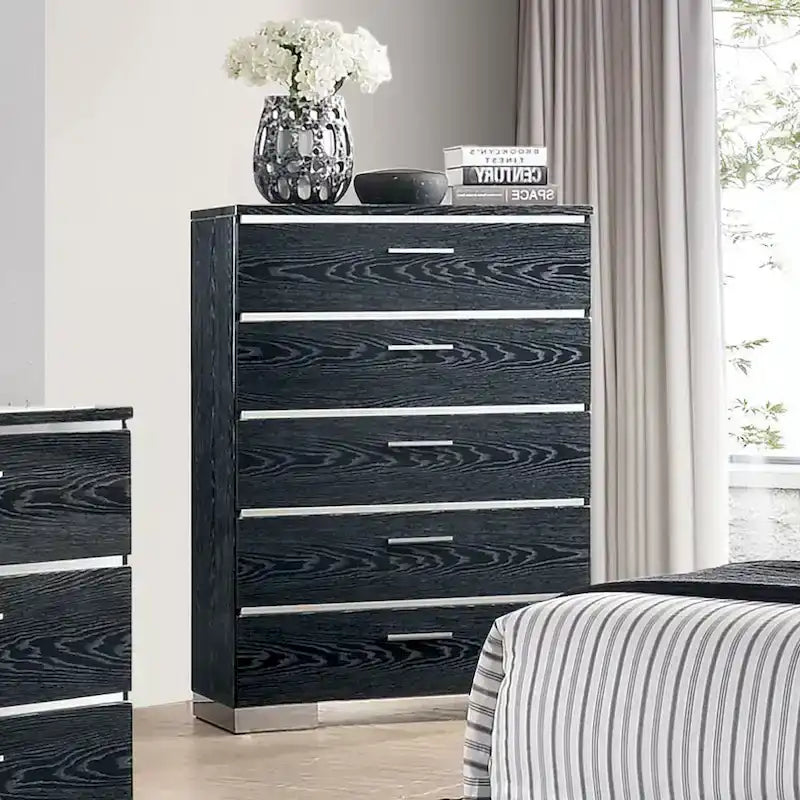 Ensemble lit de rangement deux pièces en bois massif et armoire haute modernes