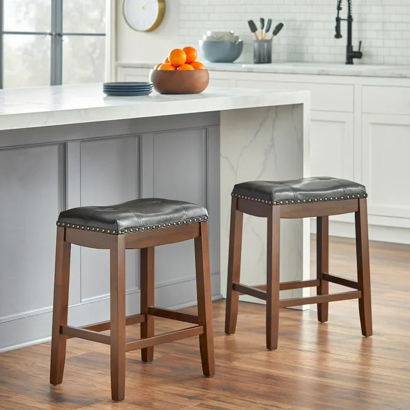 Tabourets de bar rembourrés de 74 cm (paquet de 2)