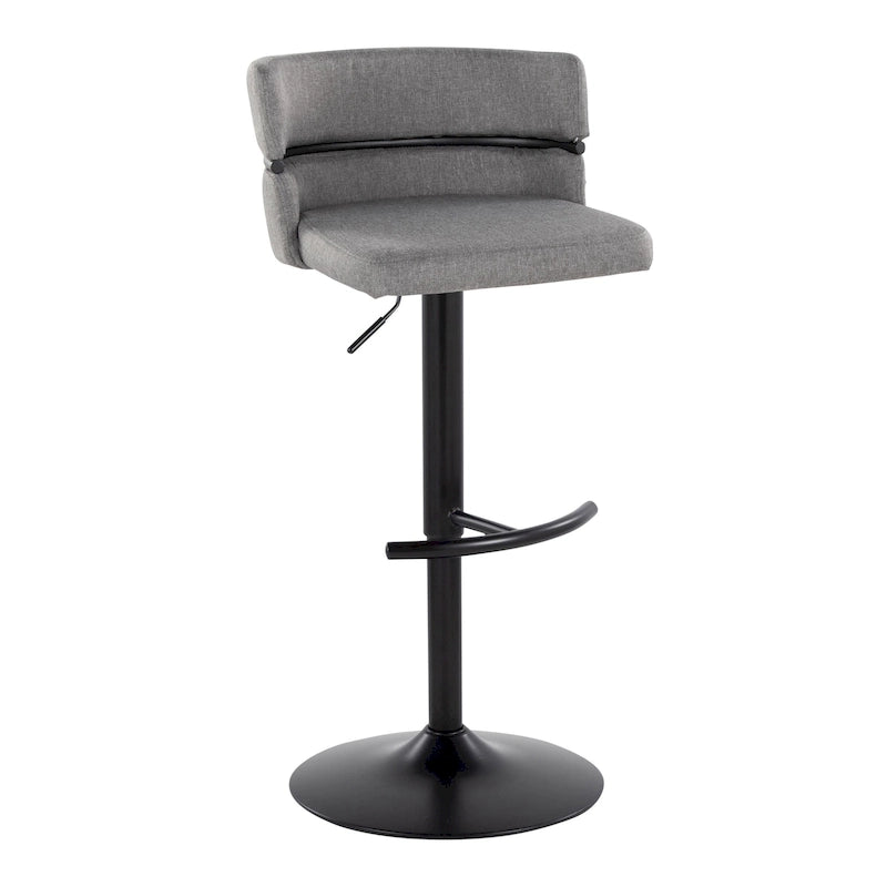 Tabourets de bar réglables avec repose-pieds arrondis en T (lot de 2)