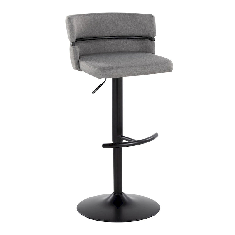 Tabourets de bar réglables avec repose-pieds arrondis en T (lot de 2)