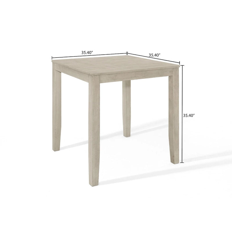 Table de salle à manger style bar minimaliste - grise