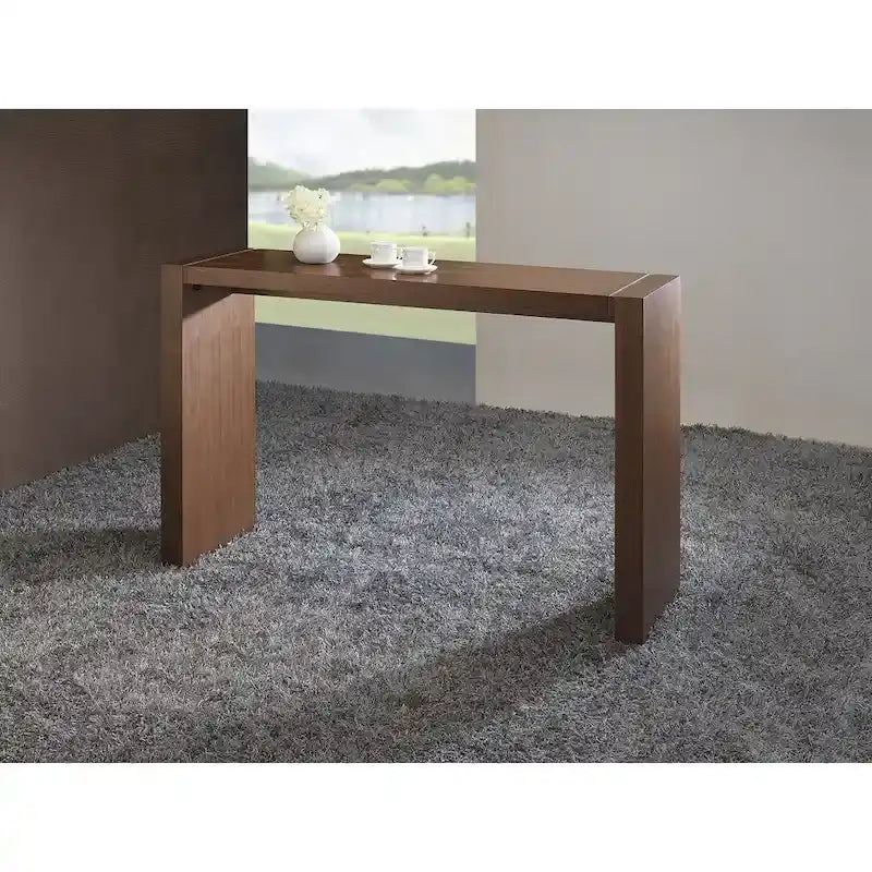 Table de bar de salle à manger en bois laqué MDF