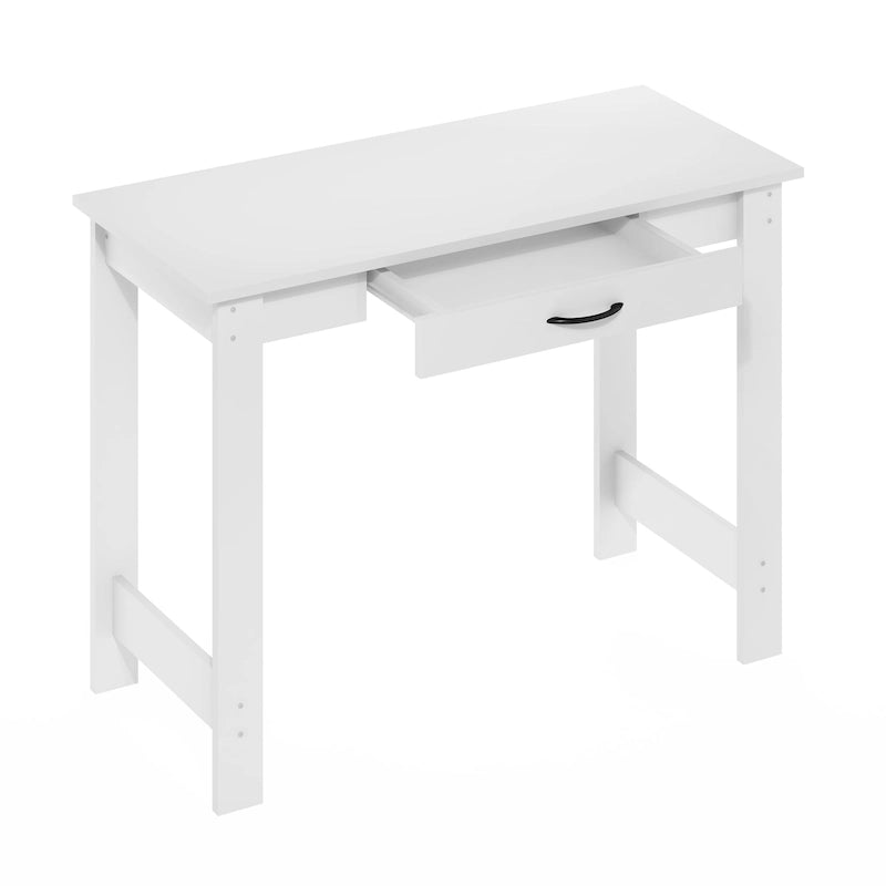 Furinno JAYA Bureau avec tiroirs, blanc