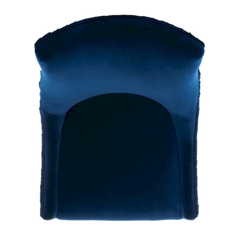 Chaise de salle à manger avec pieds en acrylique - 22 cm de large x 28 cm de profondeur x 38 cm de haut