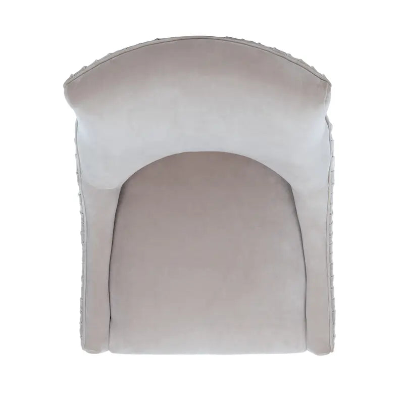 Chaise de salle à manger avec pieds en acrylique - 22 cm de large x 28 cm de profondeur x 38 cm de haut