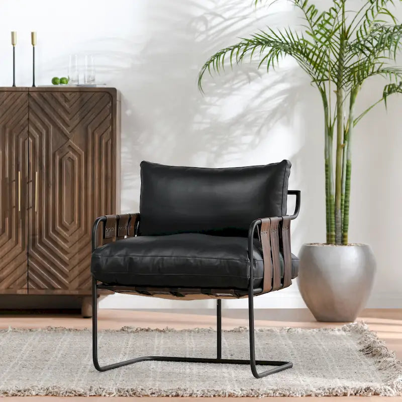 Fauteuil en cuir
