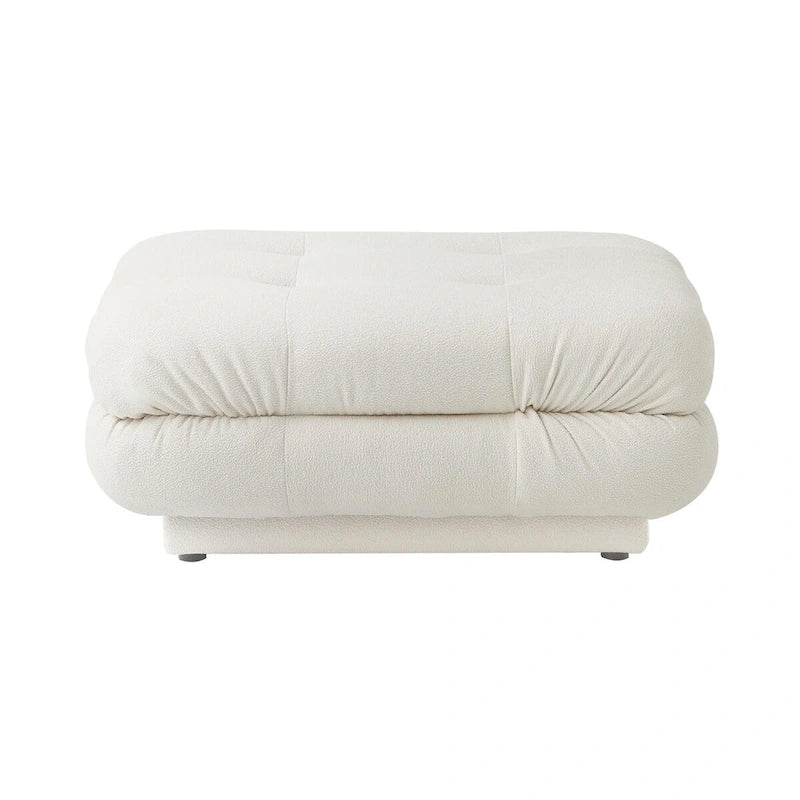 Canapé sectionnel modulaire convertible 146, canapé sectionnel de luxe moderne en forme de U à 6 places avec chaises longues et poufs pour salon