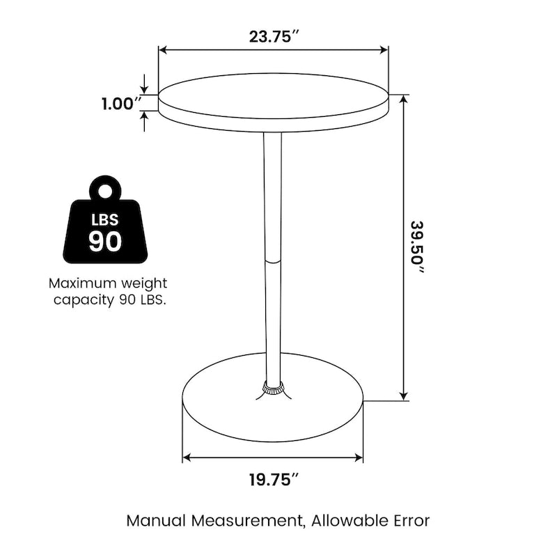 Ensemble trois pièces composé de deux tabourets de bar pivotants réglables et d'une table de bar en similicuir.