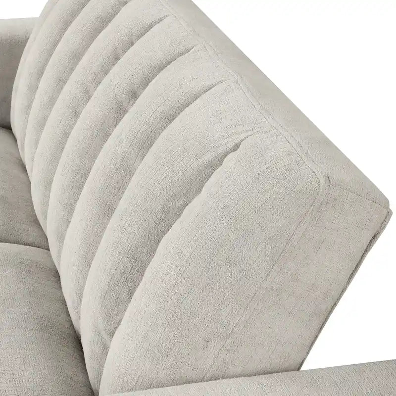 Canapé convertible capitonné avec couchage escamotable