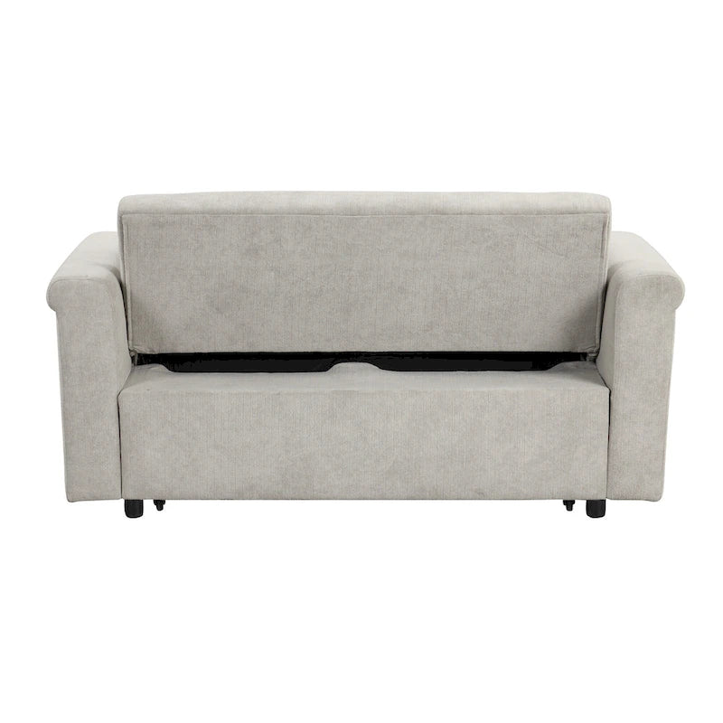 Canapé convertible capitonné avec couchage escamotable