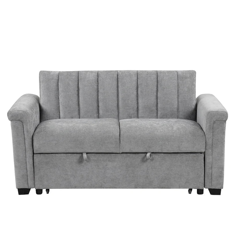 Canapé convertible capitonné avec couchage escamotable